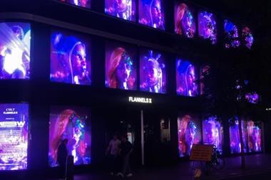 AI display at Flannels X, Oxford Street, London