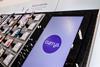 Currys logo on screen in store