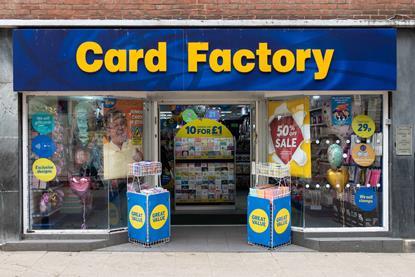 Card Factory store exterior