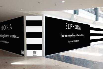 Sephora hoarding at Bluewater shopping centre